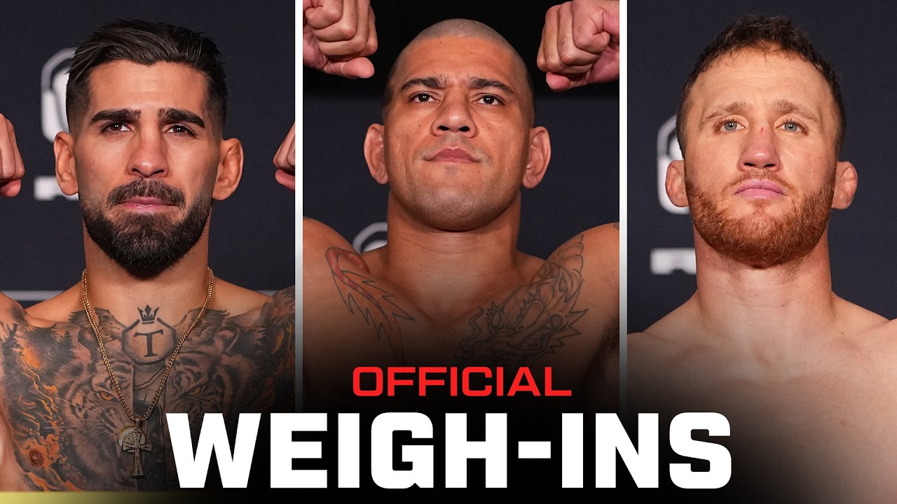 Topuria vs Gaethje Weigh-Ins | UFC Freedom 250
