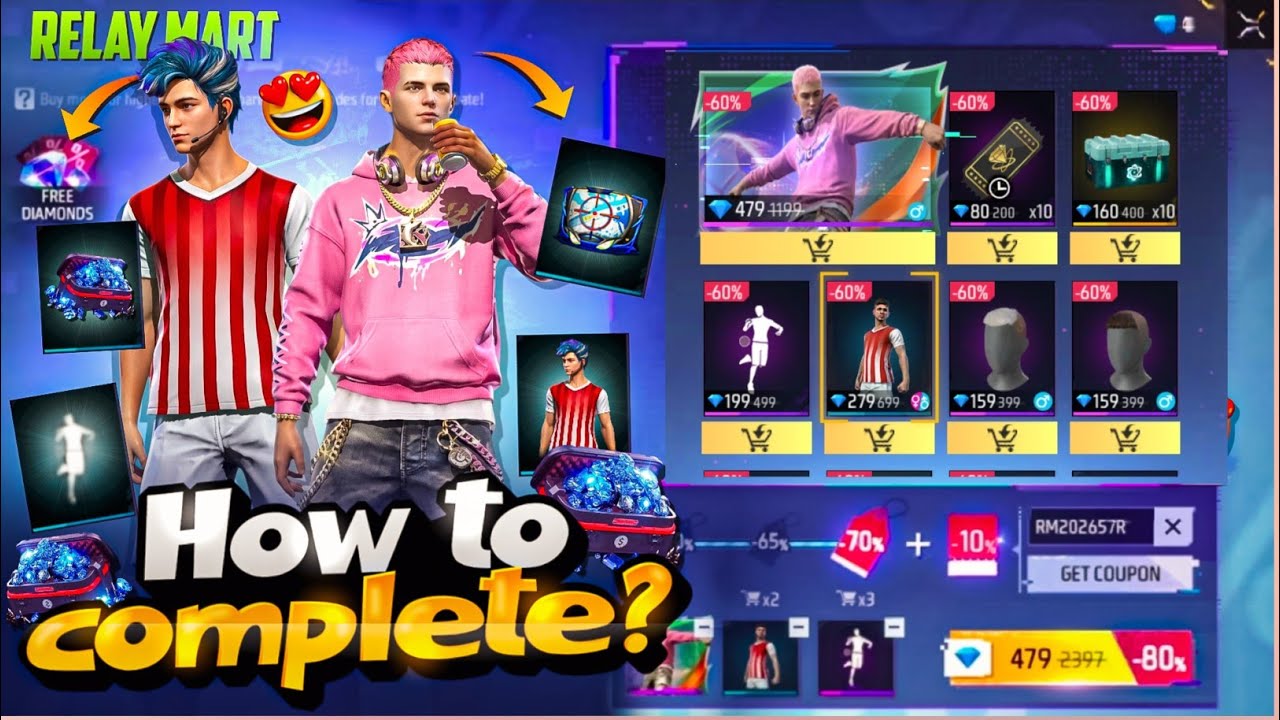 RELAY MARTđ€©NEW DISCOUNT EVENTđ„FREE FIRE || RELAY MART UNLOCK || FF New DISCOUNT EVENT Today