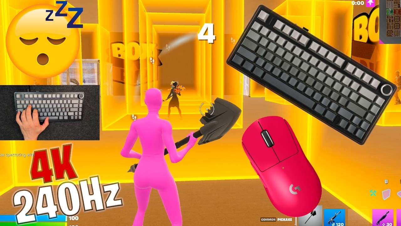 Aula F75 ASMR π΄ Box Fight Gameplay π¦ Satisfying Keyboard Fortnite 4K 240 FPS π backdrop
