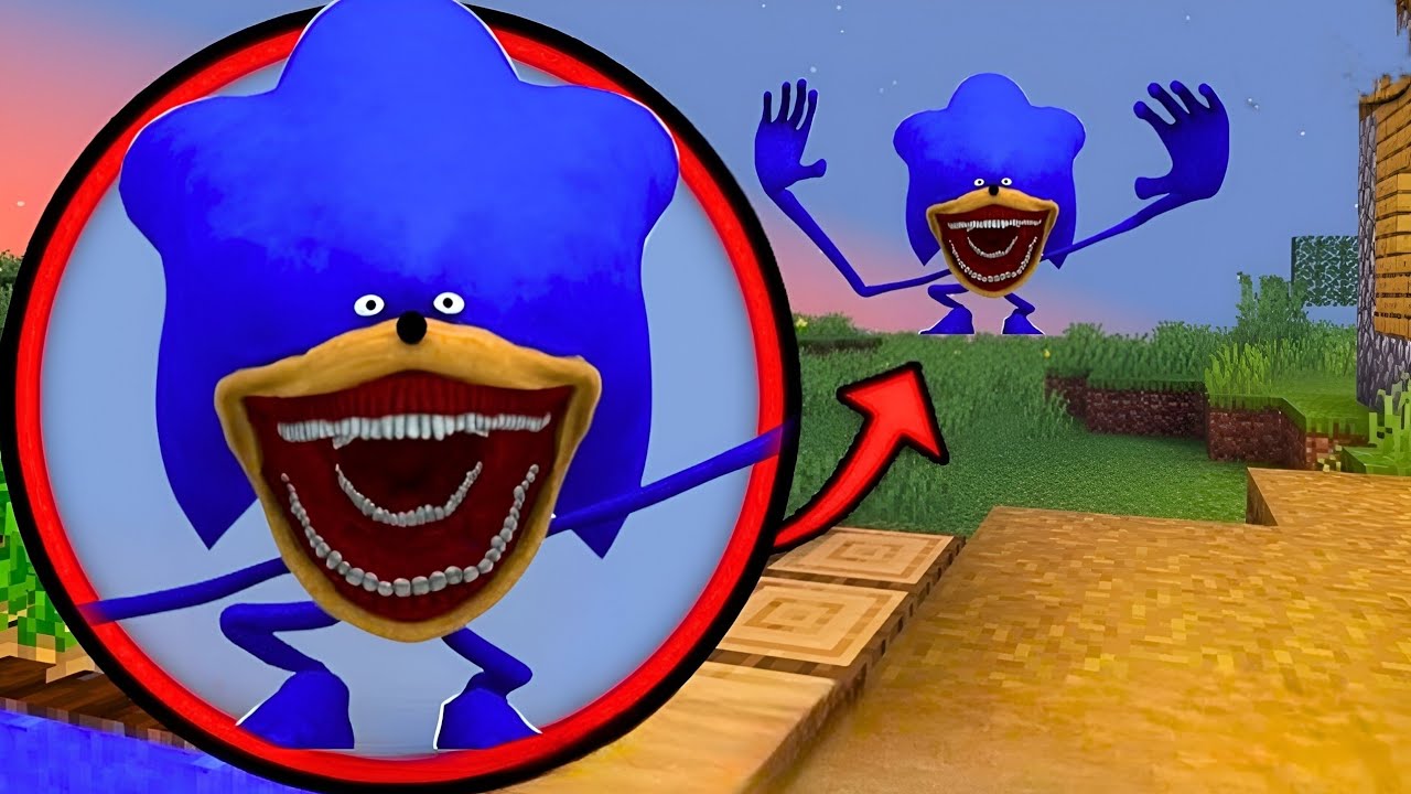 i Found Scary SHIN SONIC π± in Minecraft | Shin Sonic Minecraft | backdrop
