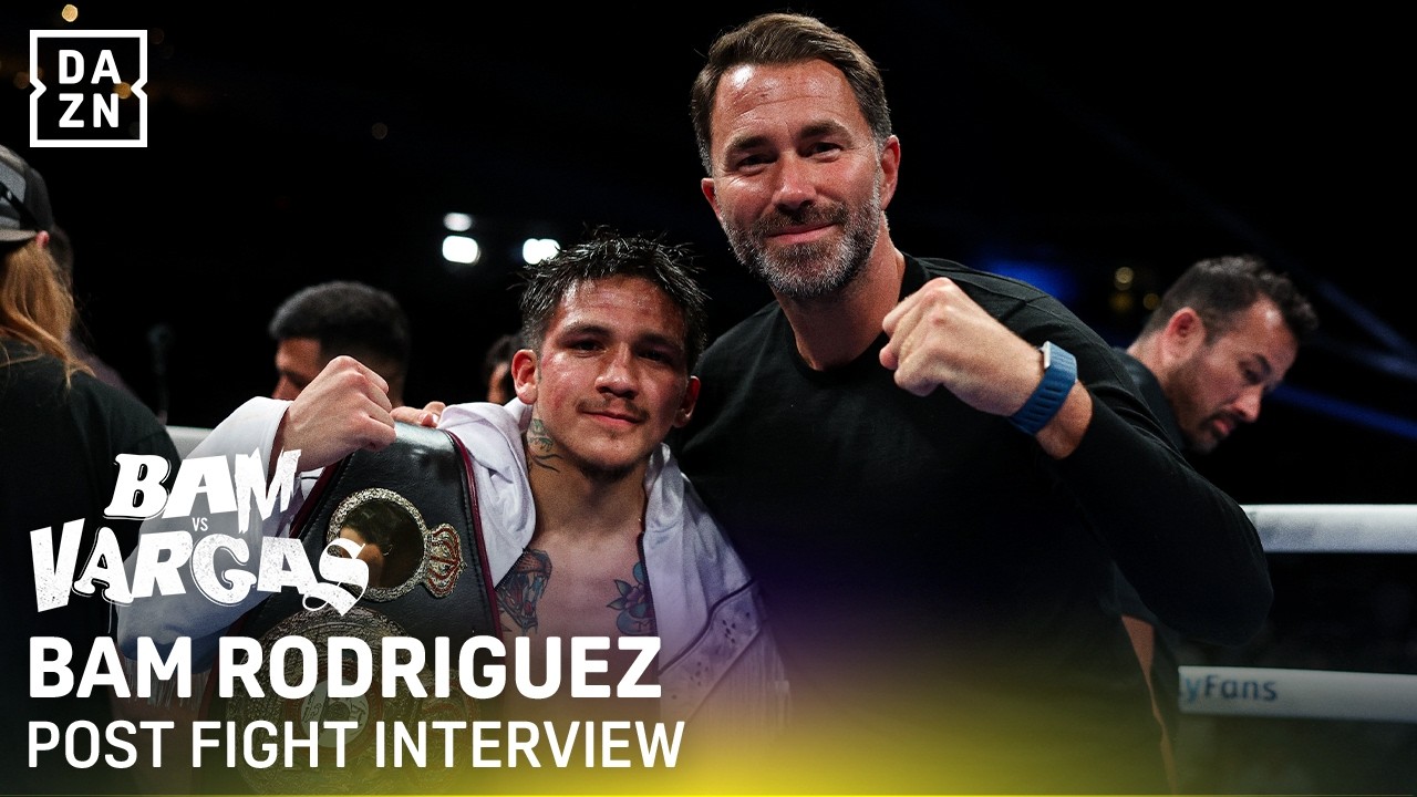 Bam Rodriguez and Eddie Hearn discuss if Inoue is next | Post Fight interview