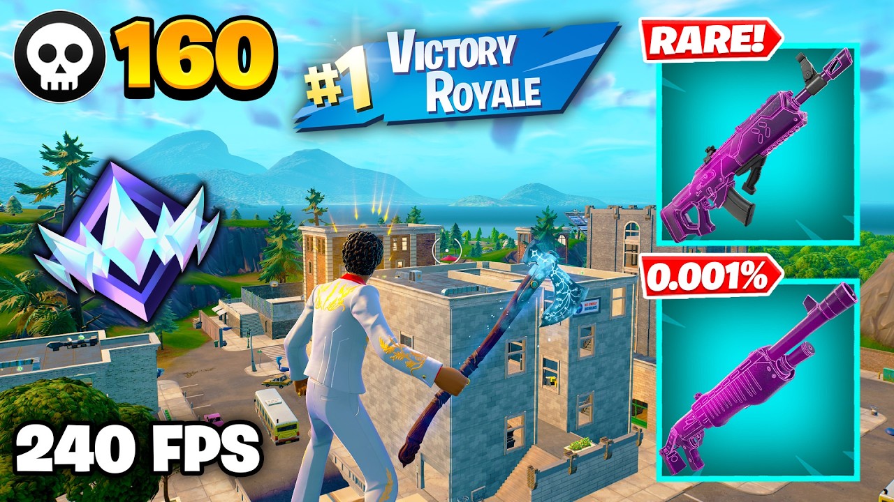 160 Elimination "RANKED RELOAD" Gameplay Wins (Fortnite Chapter 7 Keyboard & Mouse)