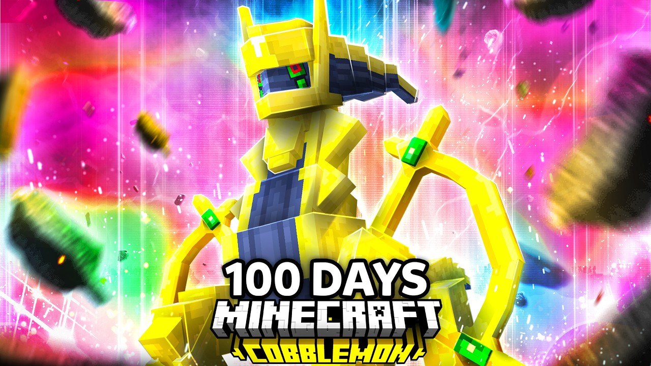 I Spent 100 Days as SHINY MYTHICAL TRAINER Pokémon Minecraft VS. my Rival! (Duos Cobblemon)