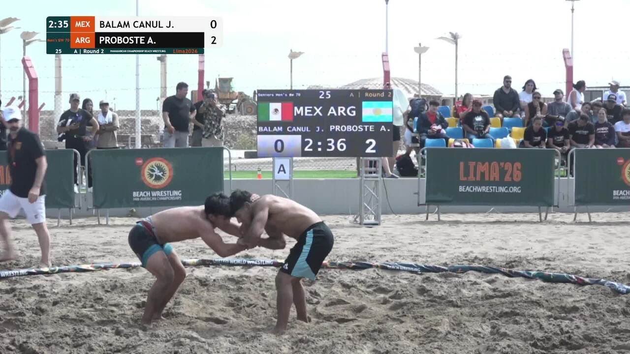 Jazziel Azriel BALAM CANUL (MEX) vs. Arnoldo Ariel PROBOSTE (ARG) • A | Round 2 • Men's BW 70Kg
