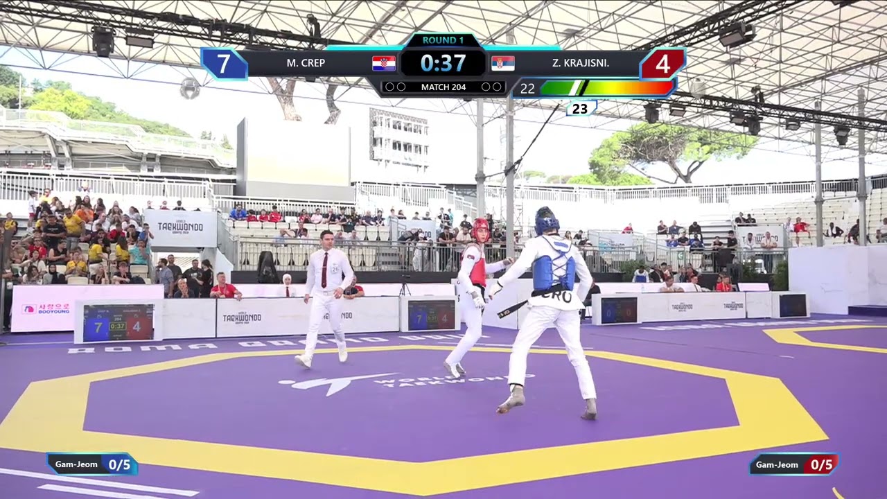 204 Round of 32 Men 68kg CRO M CREP SRB Z KRAJISNI PGM