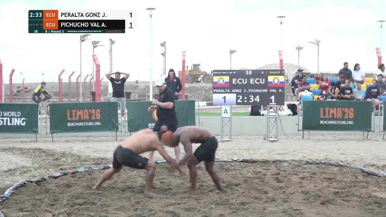 Jeremy Renzo PERALTA GONZALEZ (ECU) vs. Alex Israel PICHUCHO VALVERDE (ECU) • B | Round 3 • Men's BW