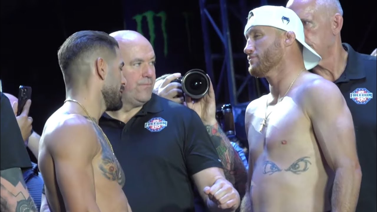 UFC Freedom 250 Ceremonial Weigh-Ins: Ilia Topuria vs Justin Gaethje