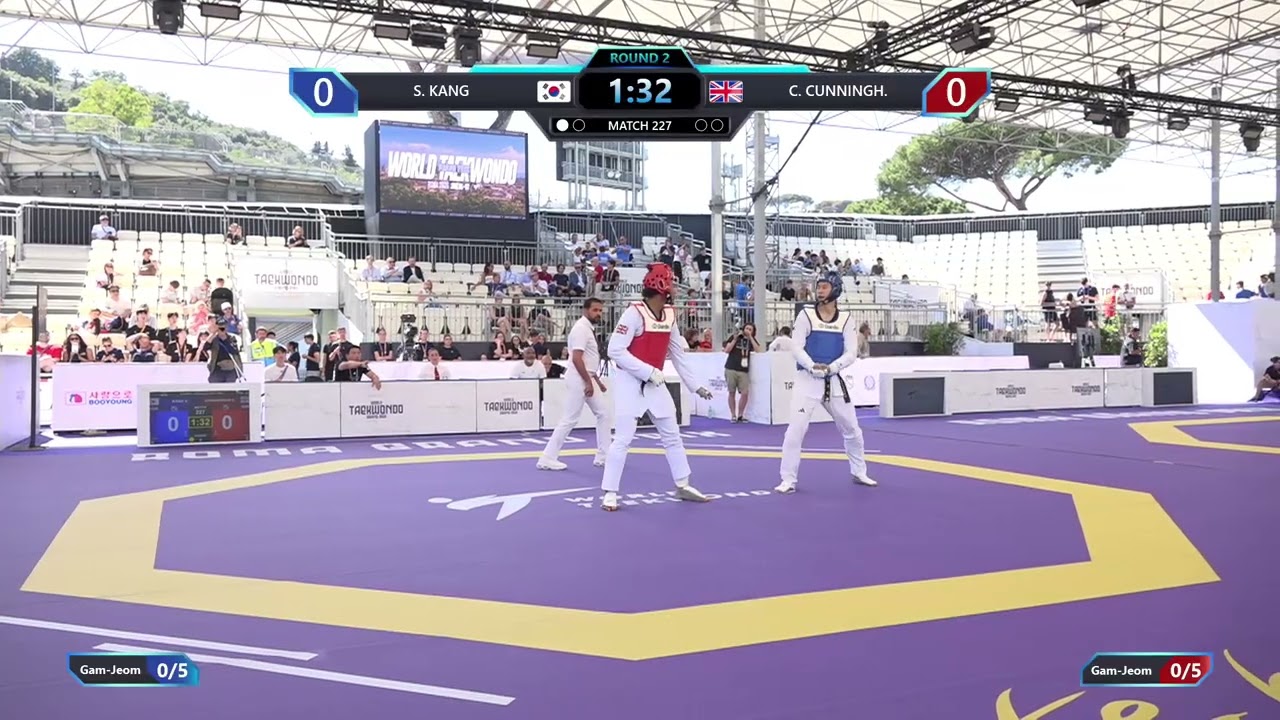 227 Quarterfinals Men +80kg KOR S KANG GBR C CUNNINGH PGM