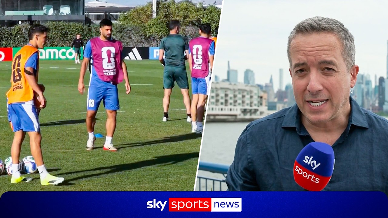 The Iran squad land in the USA for World Cup amid political tensions