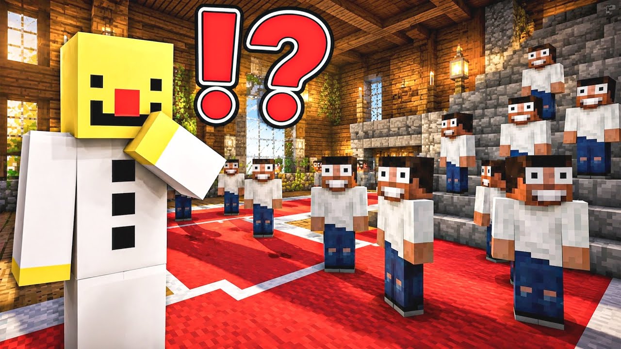Minecraft, Hide and Seek with 100 Friends || Minecraft Mods || Minecraft gameplay