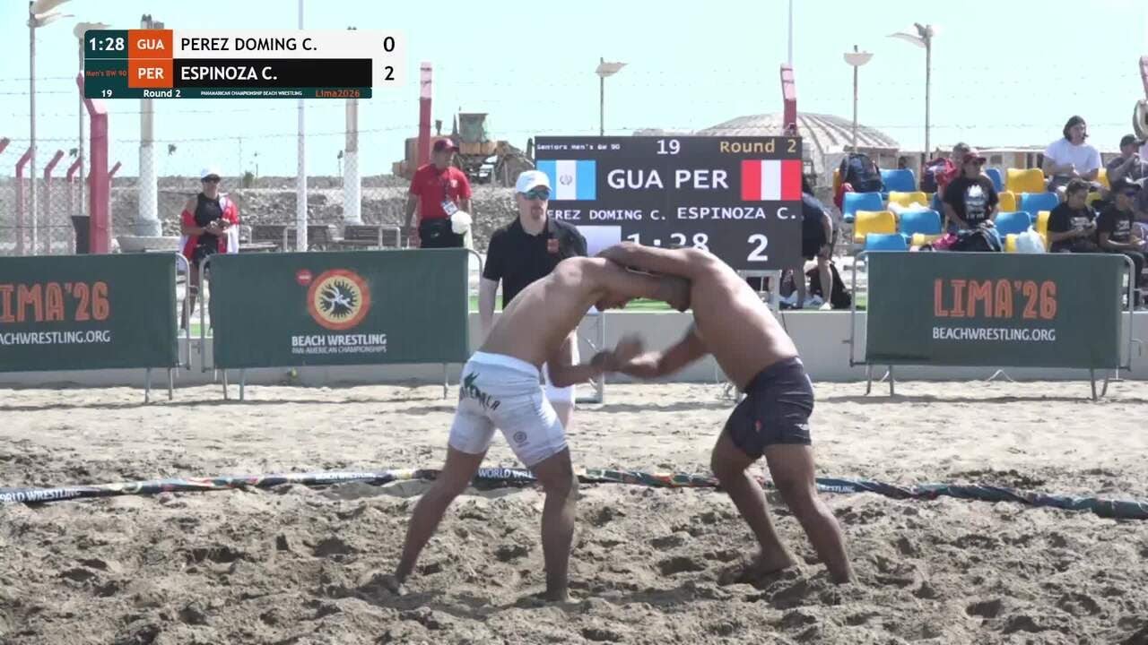 Cristhoper Alexander PEREZ DOMINGUEZ (GUA) vs. Carlos Moises ESPINOZA CASTRO (PER) • Round 2 • Men's