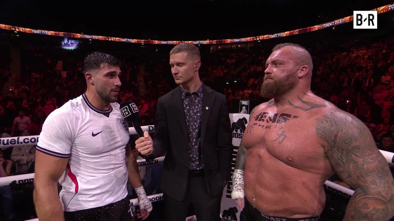 Tommy Fury Reacts to Win vs. Eddie Hall & Chase De Moor Slaps Roman Fury