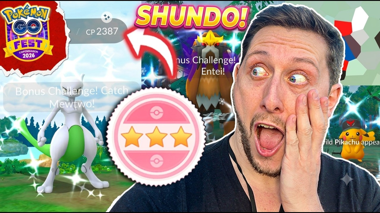 SHUNDO Mewtwo CAUGHT! Then THIS 2ND SHUNDO Happened! ЁЯдп CRAZY Pokemon GOFest Copenhagen 2026!