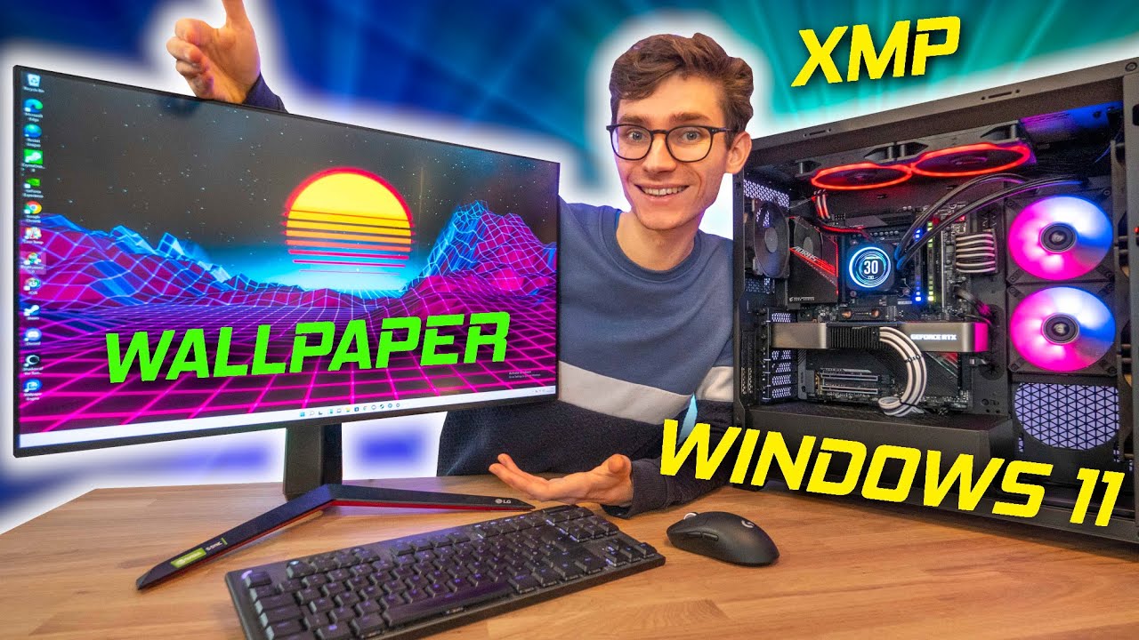 How I Setup My Personal Gaming PC AFTER Building! 💪 background