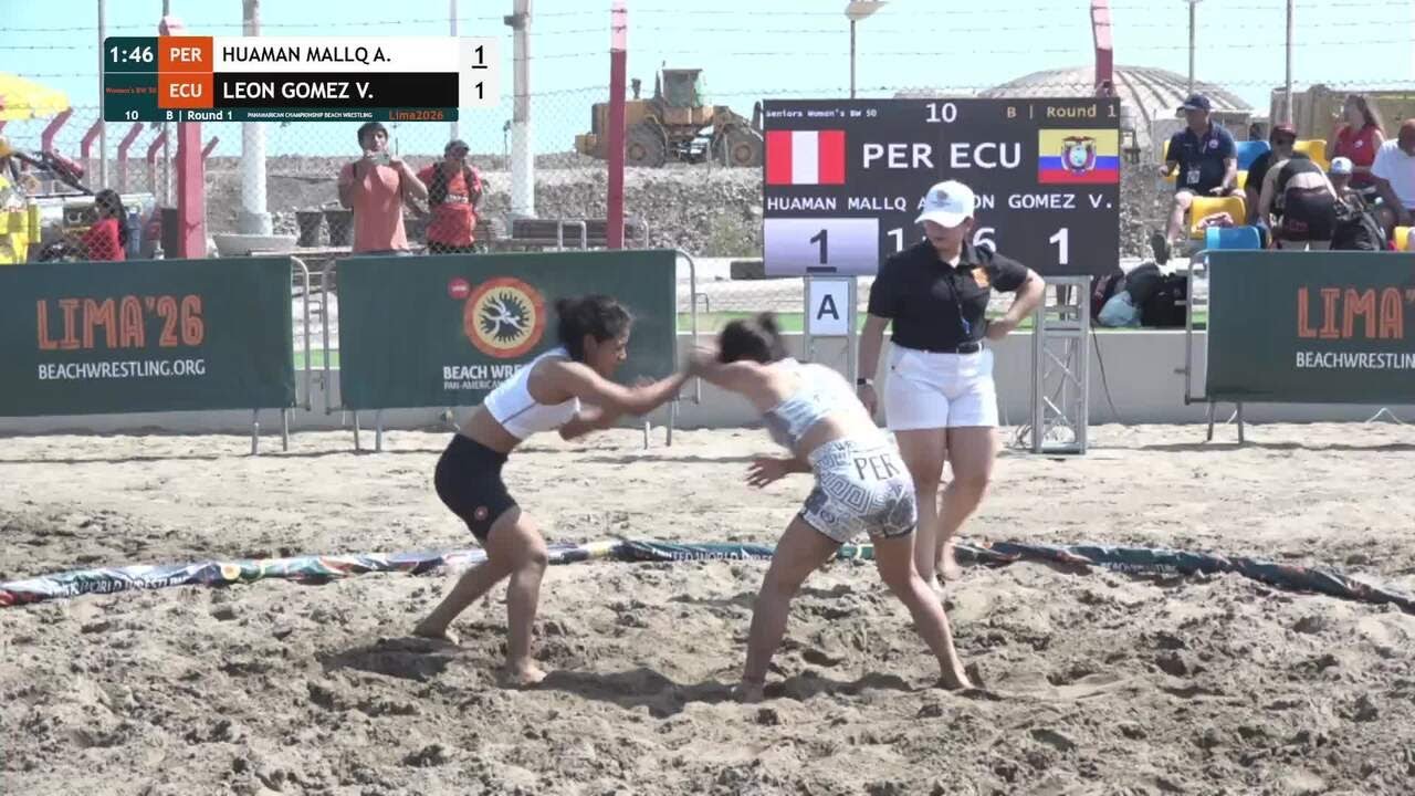 Anett Fabiana HUAMAN MALLQUI (PER) vs. Vicky Geraldine LEON GOMEZ (ECU) • B | Round 1 • Women's BW 5