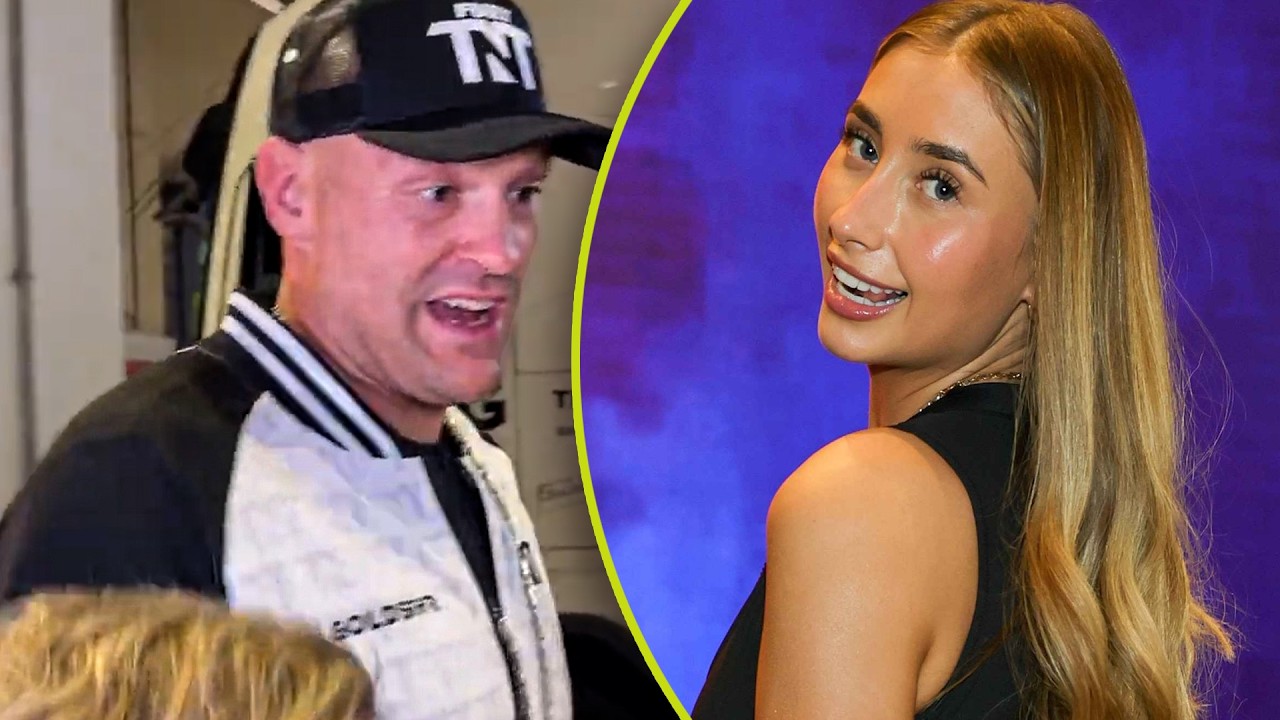 AWKWARD! Tyson Fury BUMPS into Lilly Phillips: 'FIGHT TOMMY FURY!!'