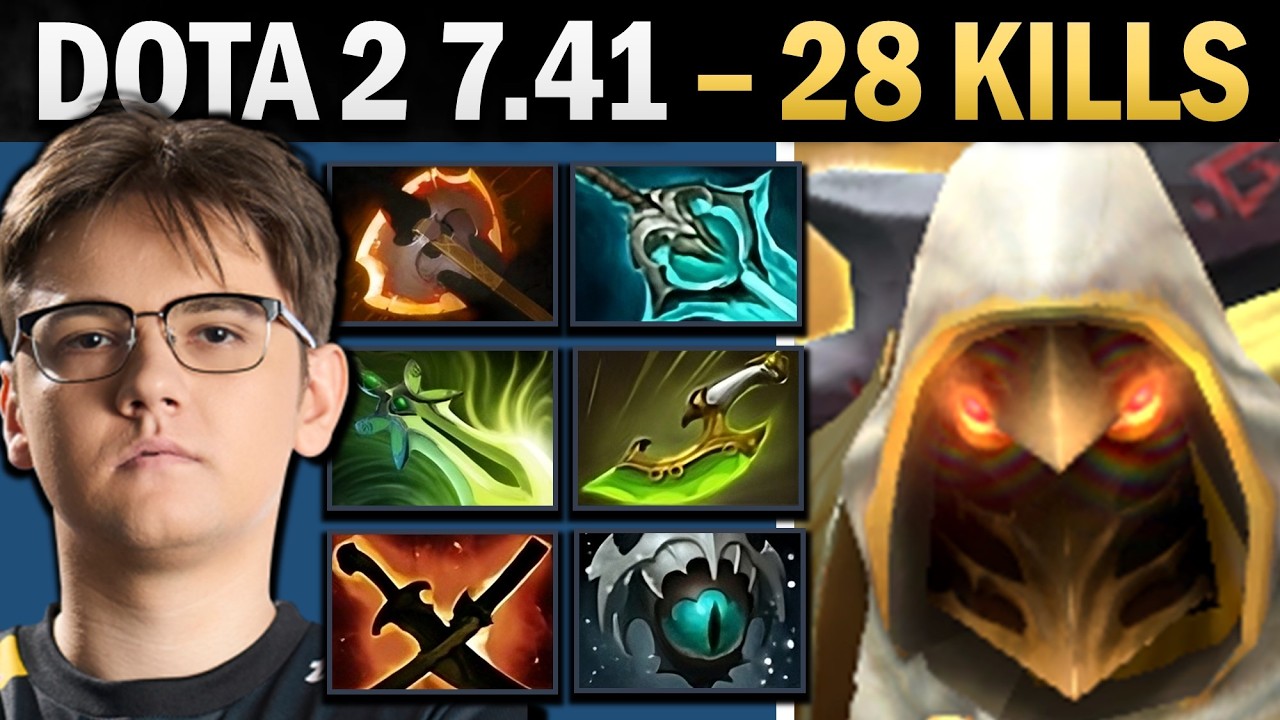 Juggernaut Dota 2 7.41 with Disperser and 28 Kills - Dota Gameplay
