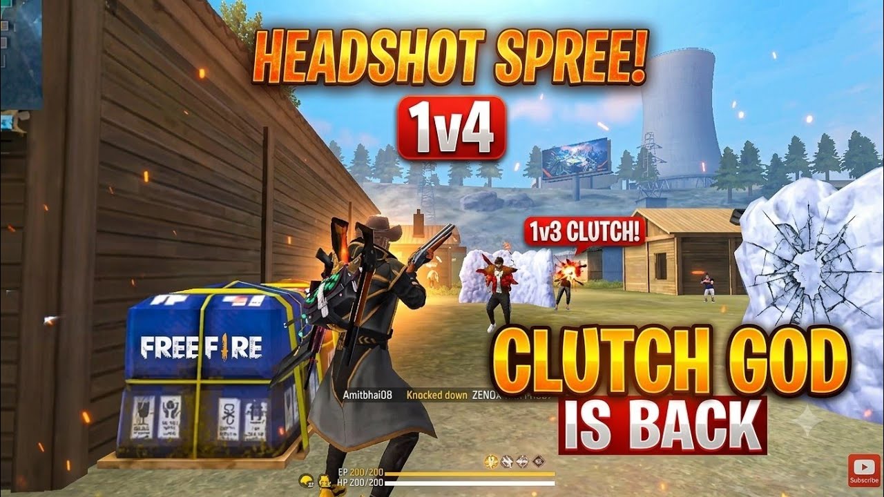 🎧 OP Gameplay + Perfect Music Mood 🥷🔥 | Free Fire Highlights