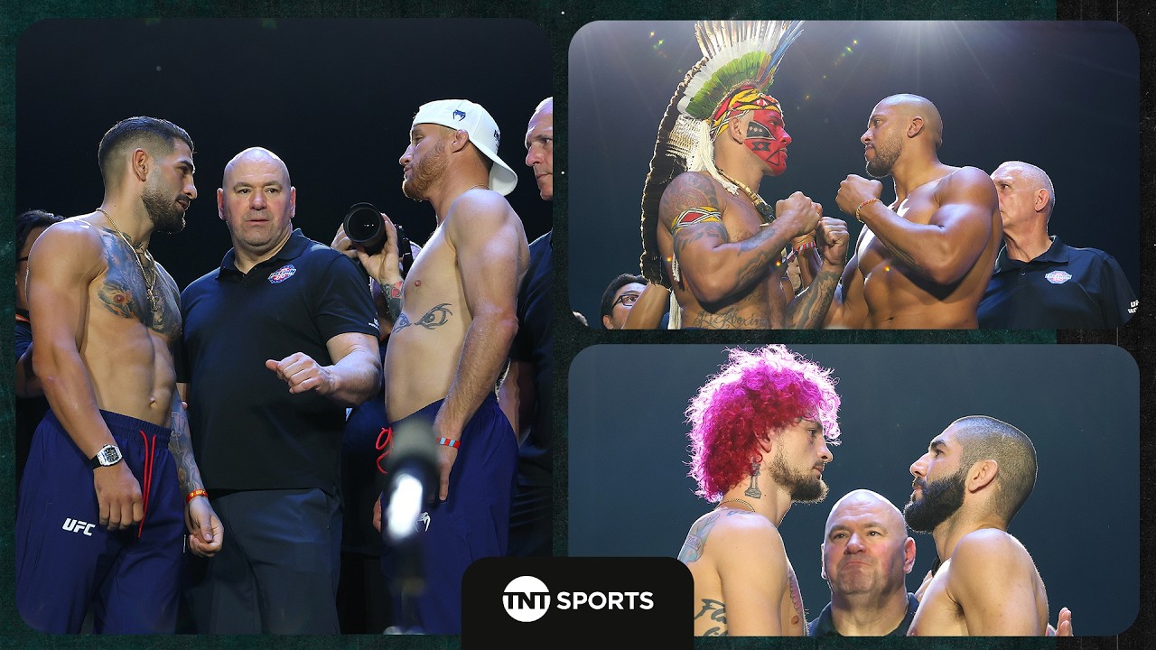 #UFCFreedom250: Ceremonial Weigh-Ins & Final Face-Off | Topuria vs Gaethje π Pereira vs Gane π₯