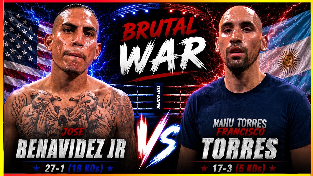 BRUTAL WAR That Shocked The World | Jose Benavidez vs Francisco Torres background