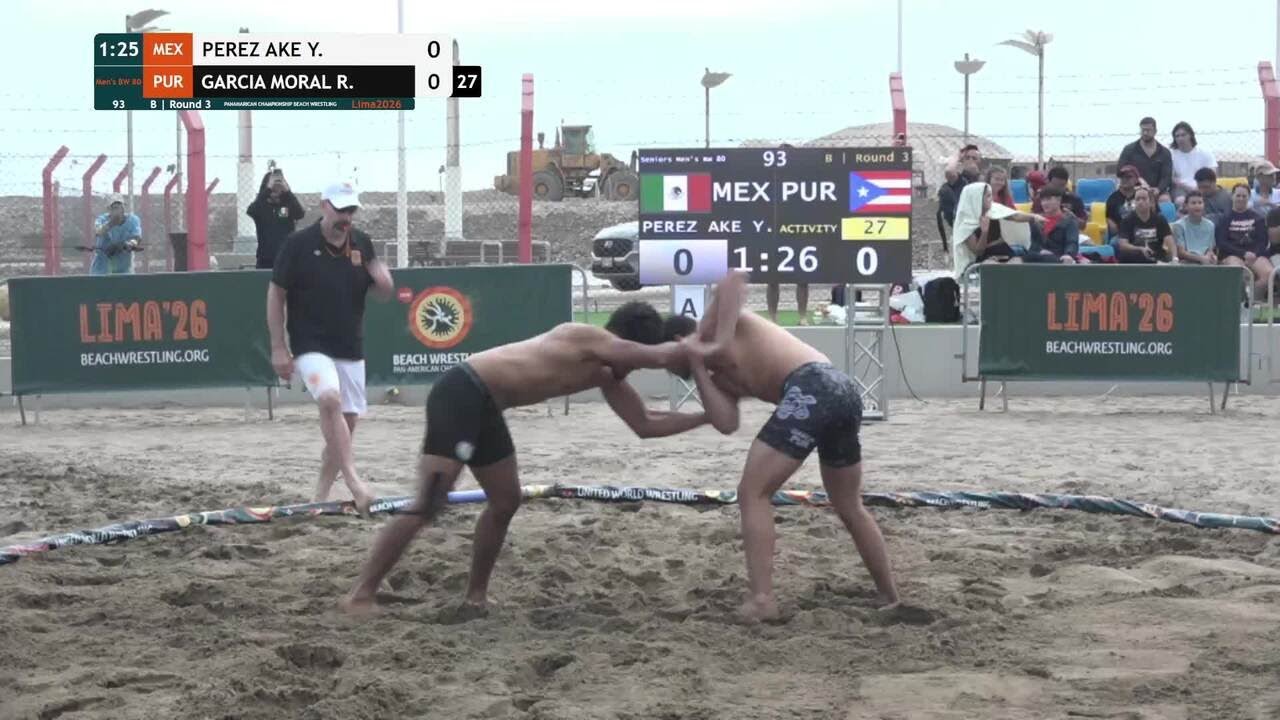 Yael Alejandro PEREZ AKE (MEX) vs. Rafael Omar GARCIA MORALES (PUR) • B | Round 3 • Men's BW 80Kg
