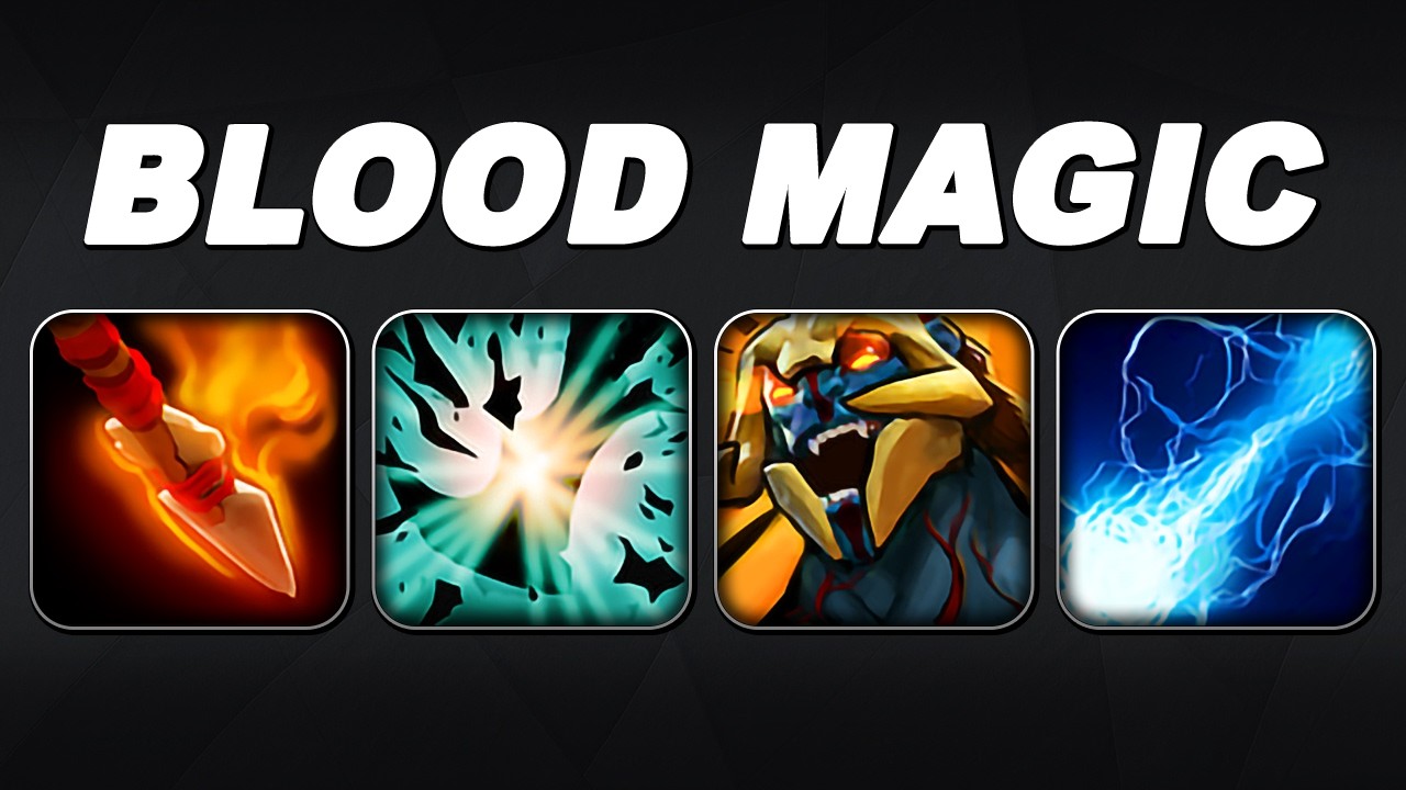 HUSKAR SPIRIT: BLOOD MAGIC + BALL LIGHTNING | Dota 2 Ability Draft