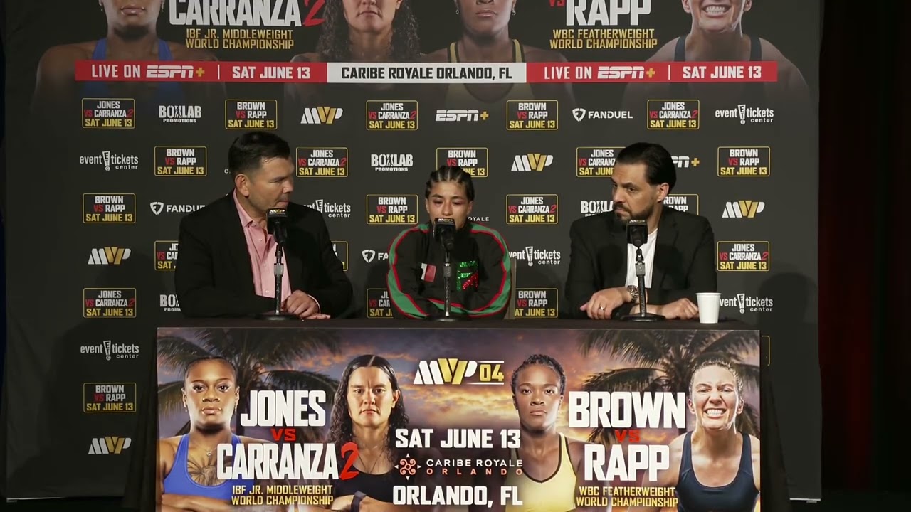 ESTEFANY ALEGRIA - PRESS CONFERENCE | MVPW-04 background
