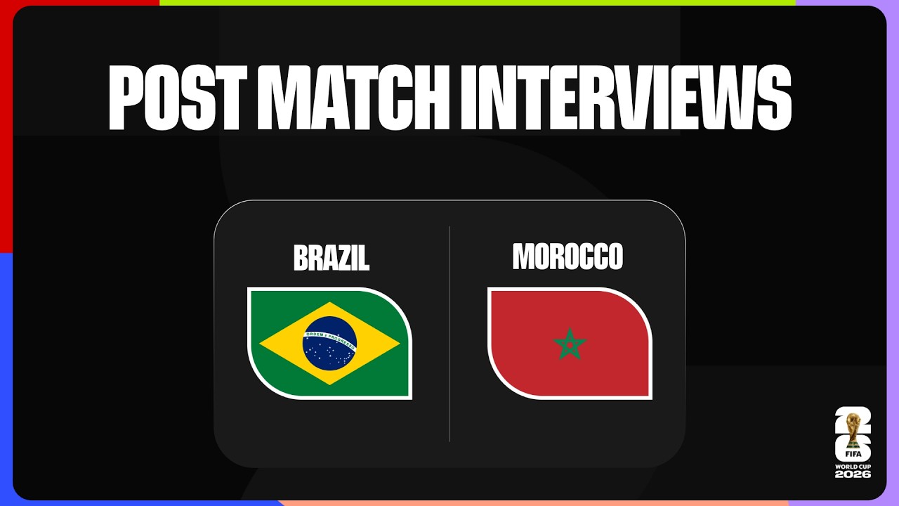 Post-Match Interviews: Brazil 1-1 Morocco