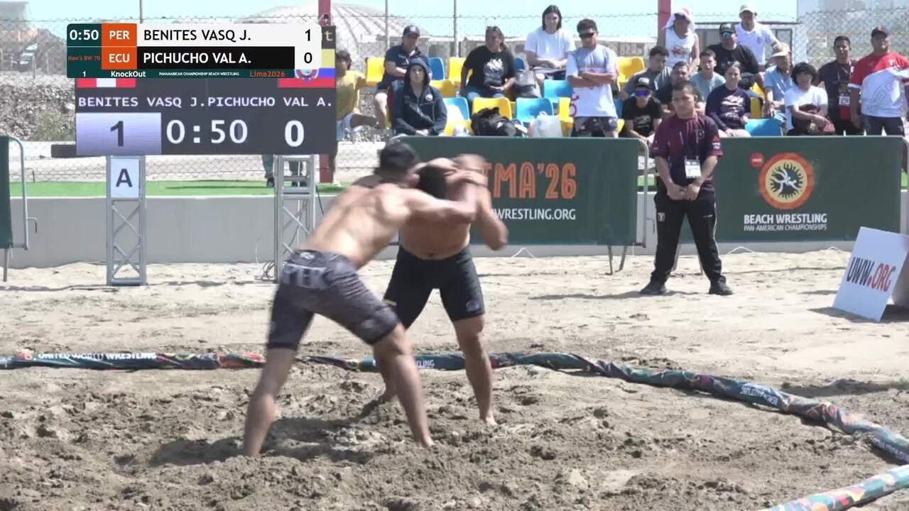 Jose David BENITES VASQUEZ (PER) vs. Alex Israel PICHUCHO VALVERDE (ECU) • KnockOut • Men's BW 70Kg