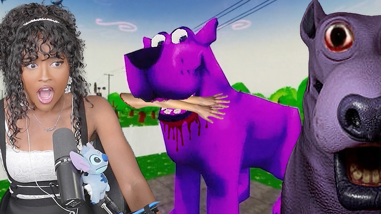 Just a CUTE Dog... THAT EATS HUMANS?!! | Pepper the Giant Purple Dog
