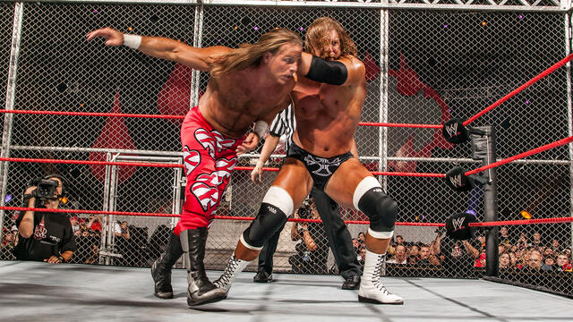 FULL MATCH: Shawn Michaels vs. Triple H | Hell in a Cell Match: Bad Blood 2004 background