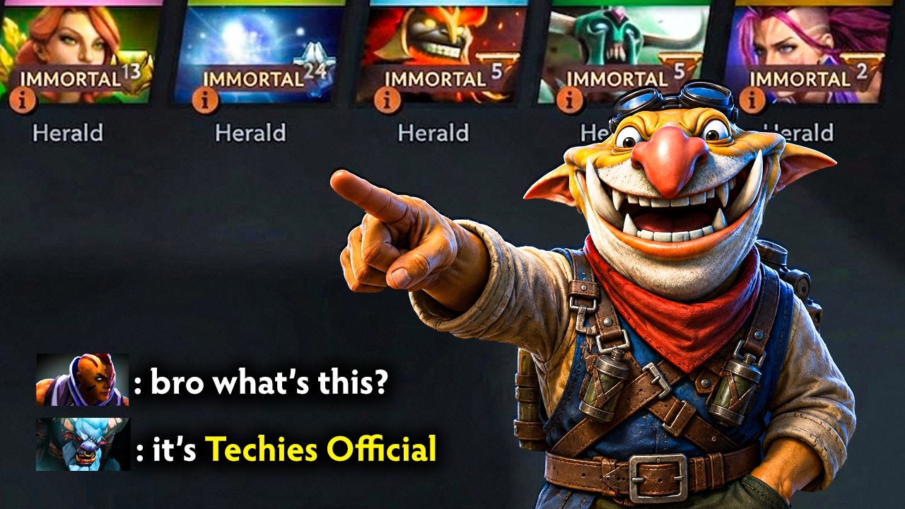 How Techies Made Immortal Players Look Like Heralds | Techies Official