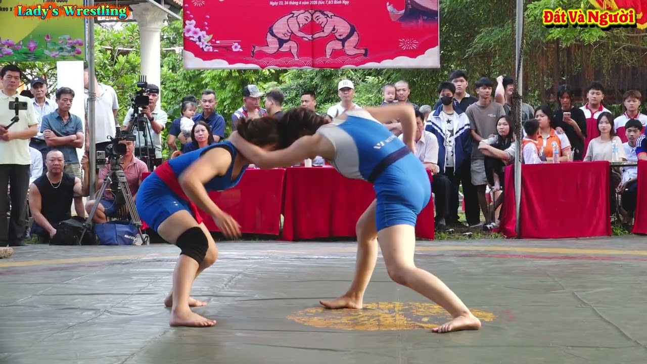 VẬT NỮ KIM ANH GIẢI NHẤT THÔN LÃ CÔI 2026.Đấu Vật Traditional Vietnamese women's Wrestling.