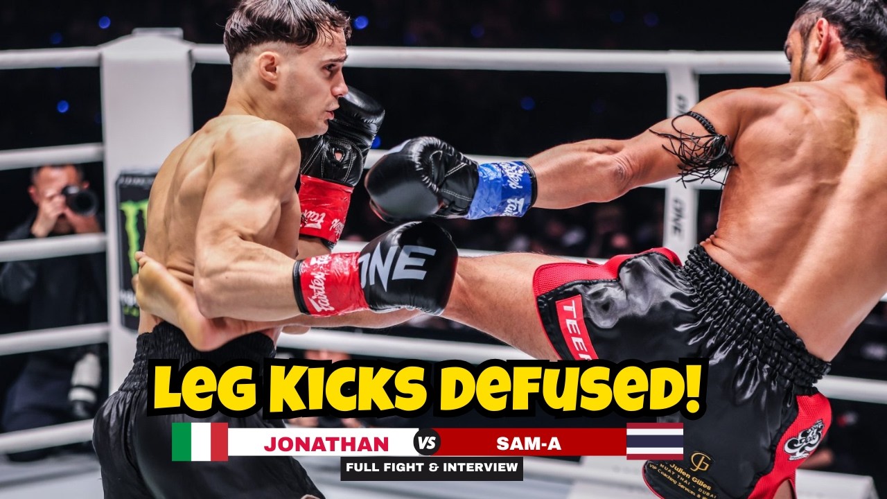 WHEELS OF STEEL! Jonathan Di Bella ๐จ๐ฆ๐ฎ๐น absorbs Sam-A's ๐น๐ญ brutal leg kicks with father's training background