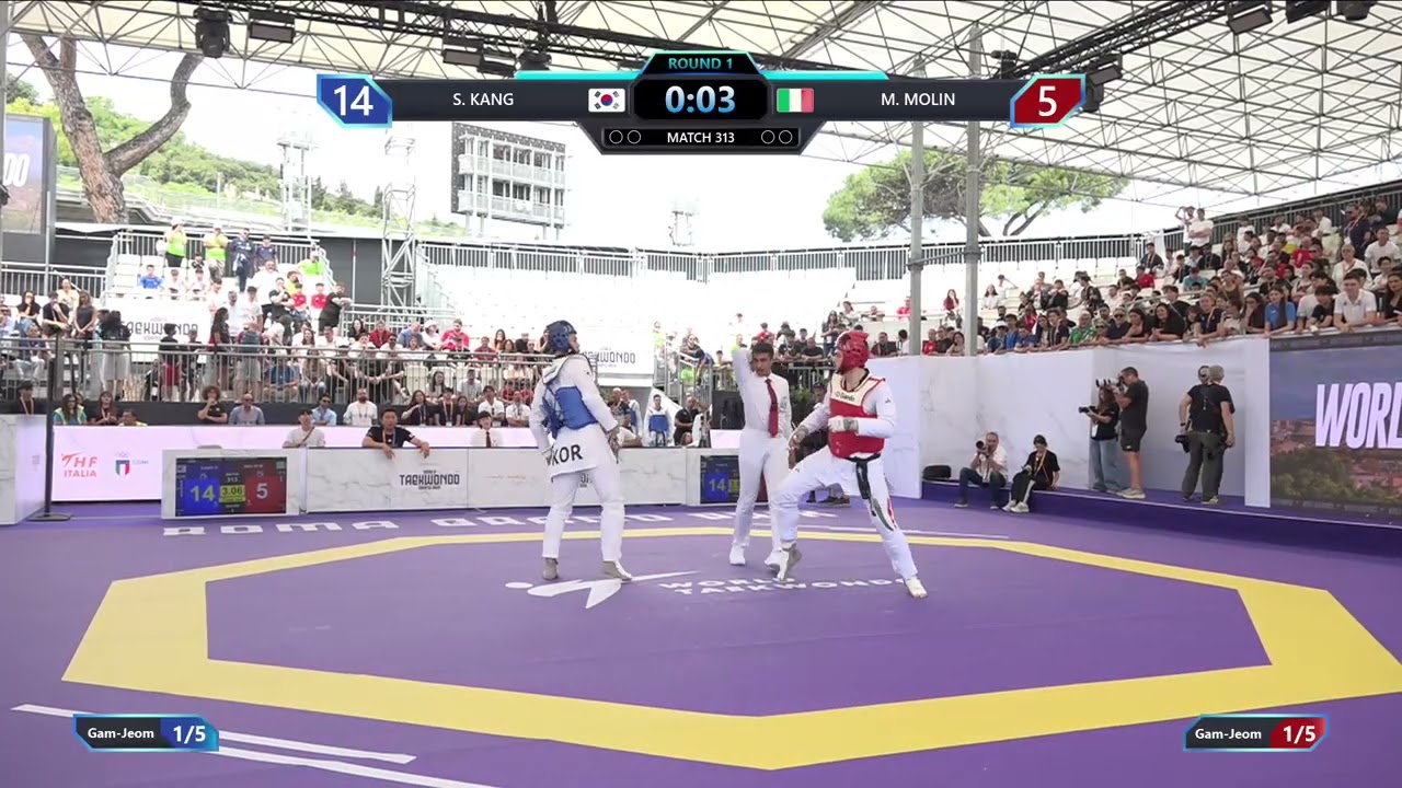 313 Round of 32 Men +80kg KOR S KANG ITA M MOLIN PGM