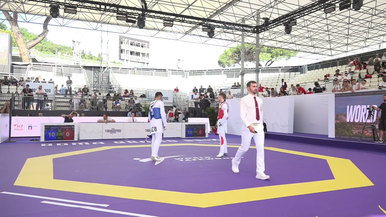 303 Round of 32 Men 68kg UZB N KOSIMKHO POL M CHRZANOW PGM