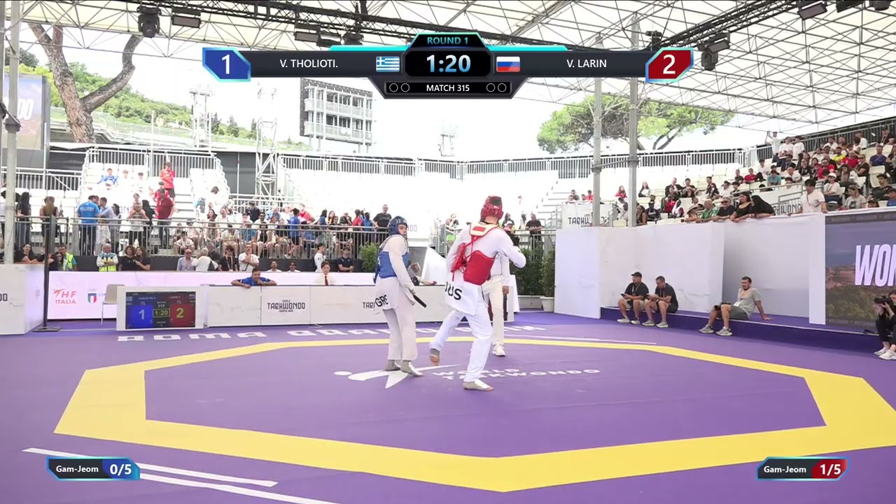 315 Round of 32 Men +80kg GRE V THOLIOTI RUS V LARIN PGM