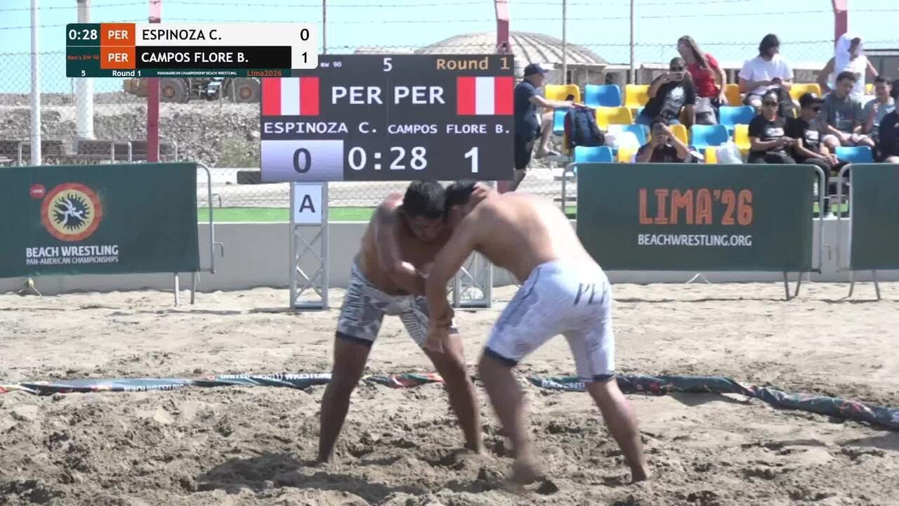 Carlos Moises ESPINOZA CASTRO (PER) vs. Bryan Smith Valentino CAMPOS FLORES (PER) • Round 1 • Men's