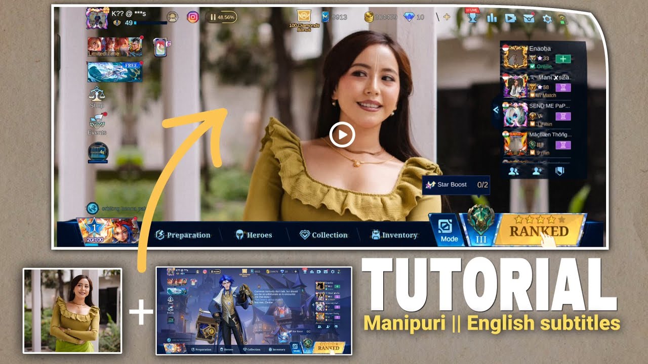 Mobile Legends Trending Lobby Background Tutorial | Manipuri Tutorial + English Subtitles