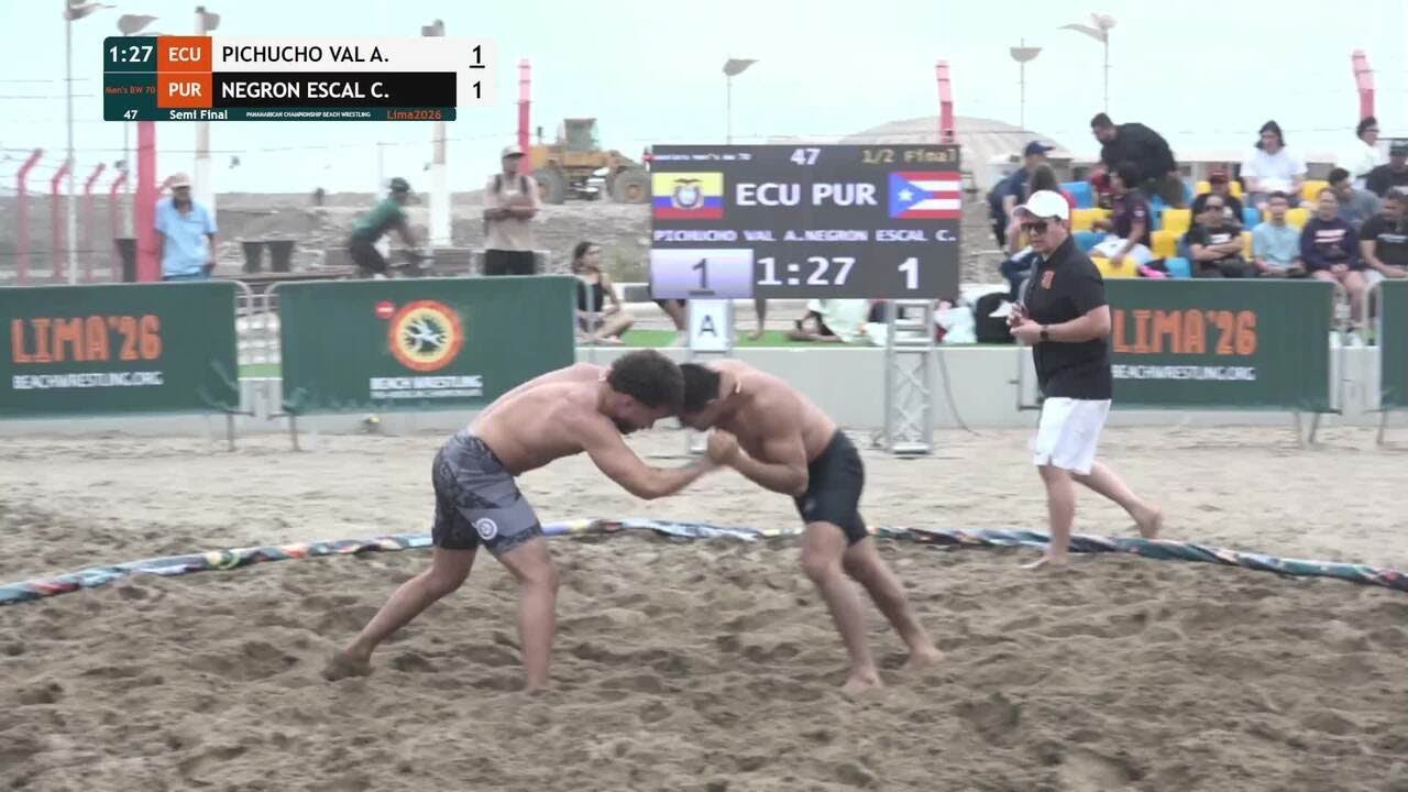 Alex Israel PICHUCHO VALVERDE (ECU) vs. Caleb Nasir NEGRON ESCALERA (PUR) • Semi Final • Men's BW 70