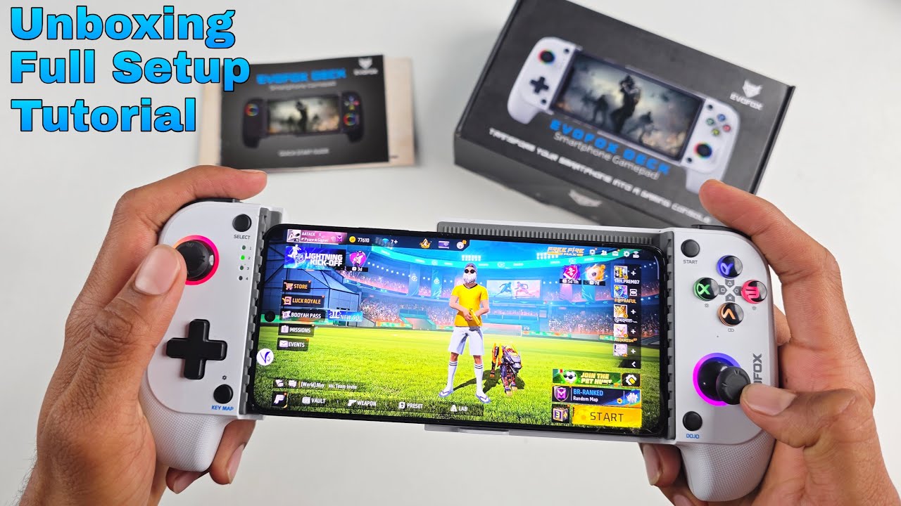 Mobile gaming controller unboxing and gaming test full setup tutorial