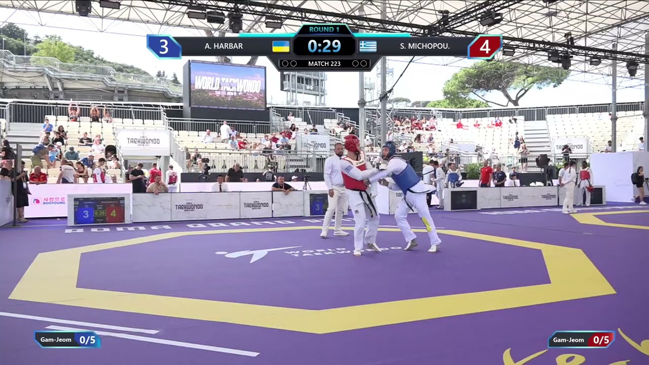 223 Round of 16 Men +80kg UKR A HARBAR GRE S MICHOPOU PGM