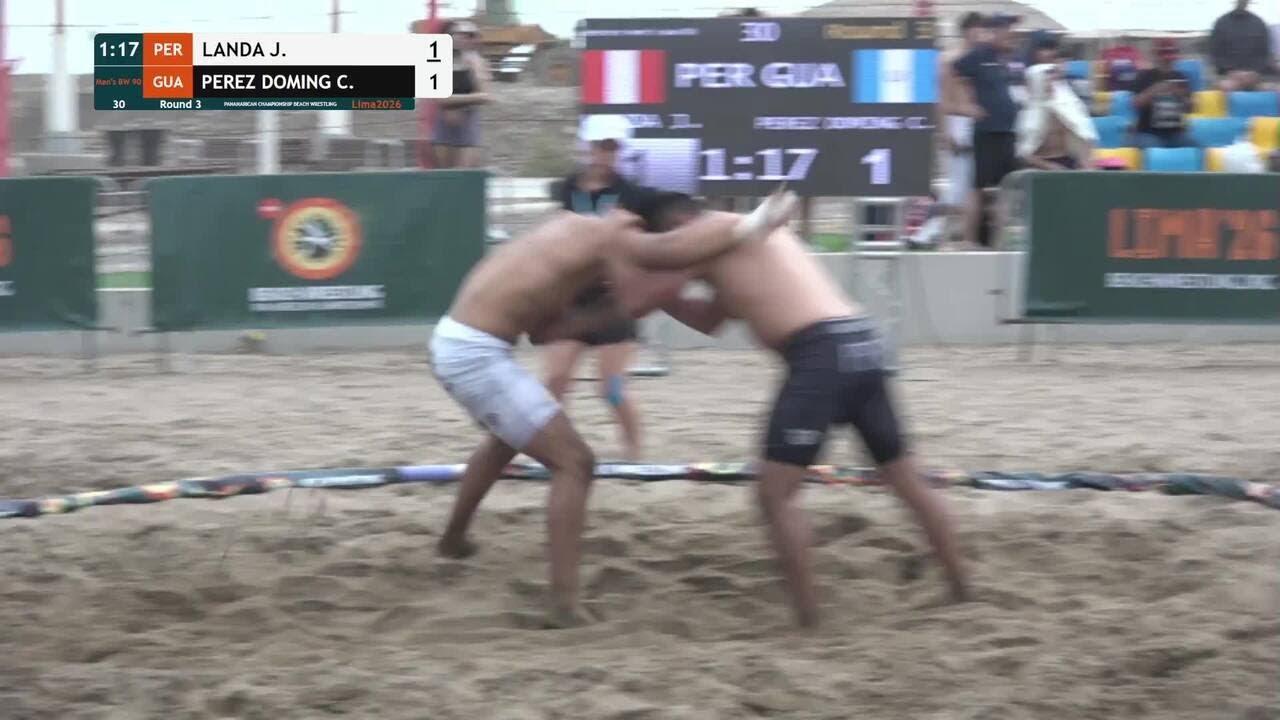 Jesus Augusto LANDA CESPEDES (PER) vs. Cristhoper Alexander PEREZ DOMINGUEZ (GUA) • Round 3 • Men's background