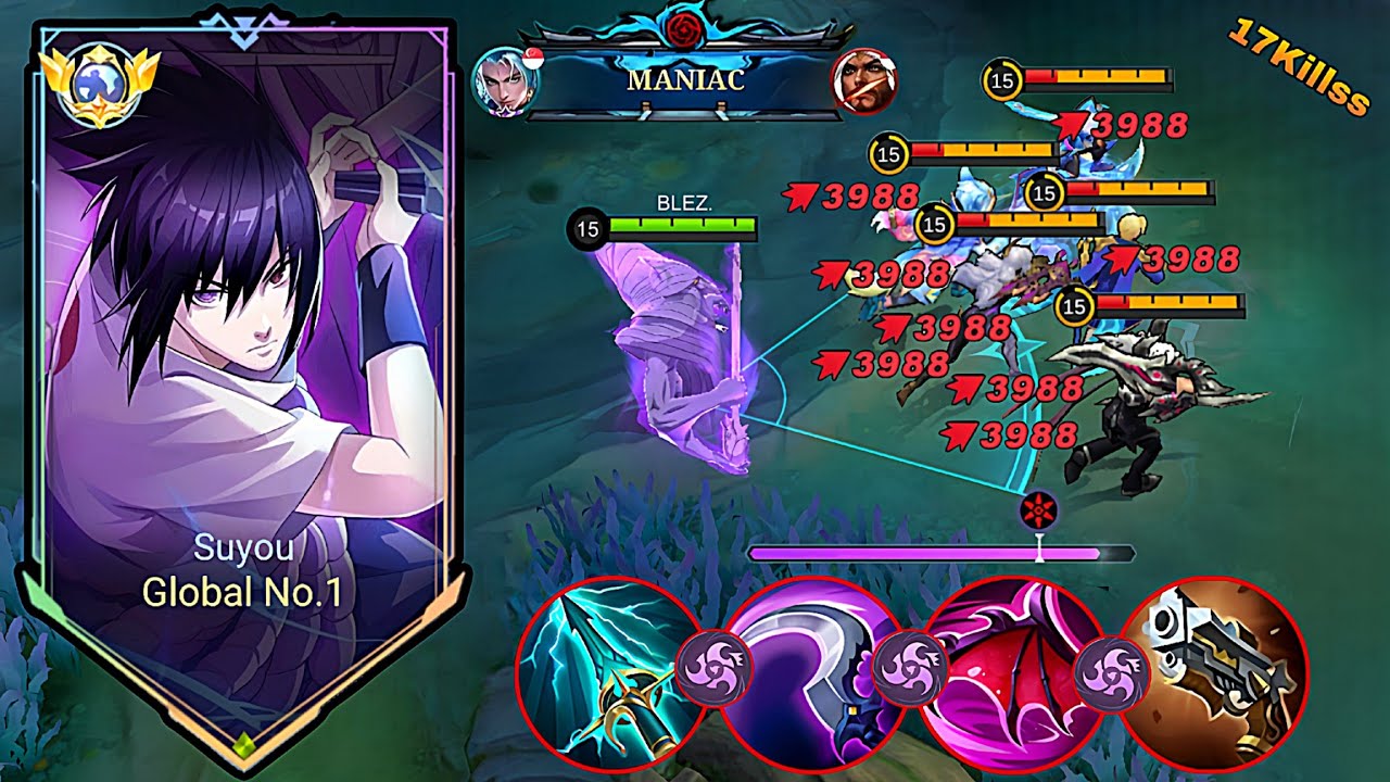 MANIAC!!🔥 SUYOU SUPREME NEW PERFECT FULL DAMAGE BUILD & EMBLEM IN SOLO RANK 2026! (Must try!) - MLBB