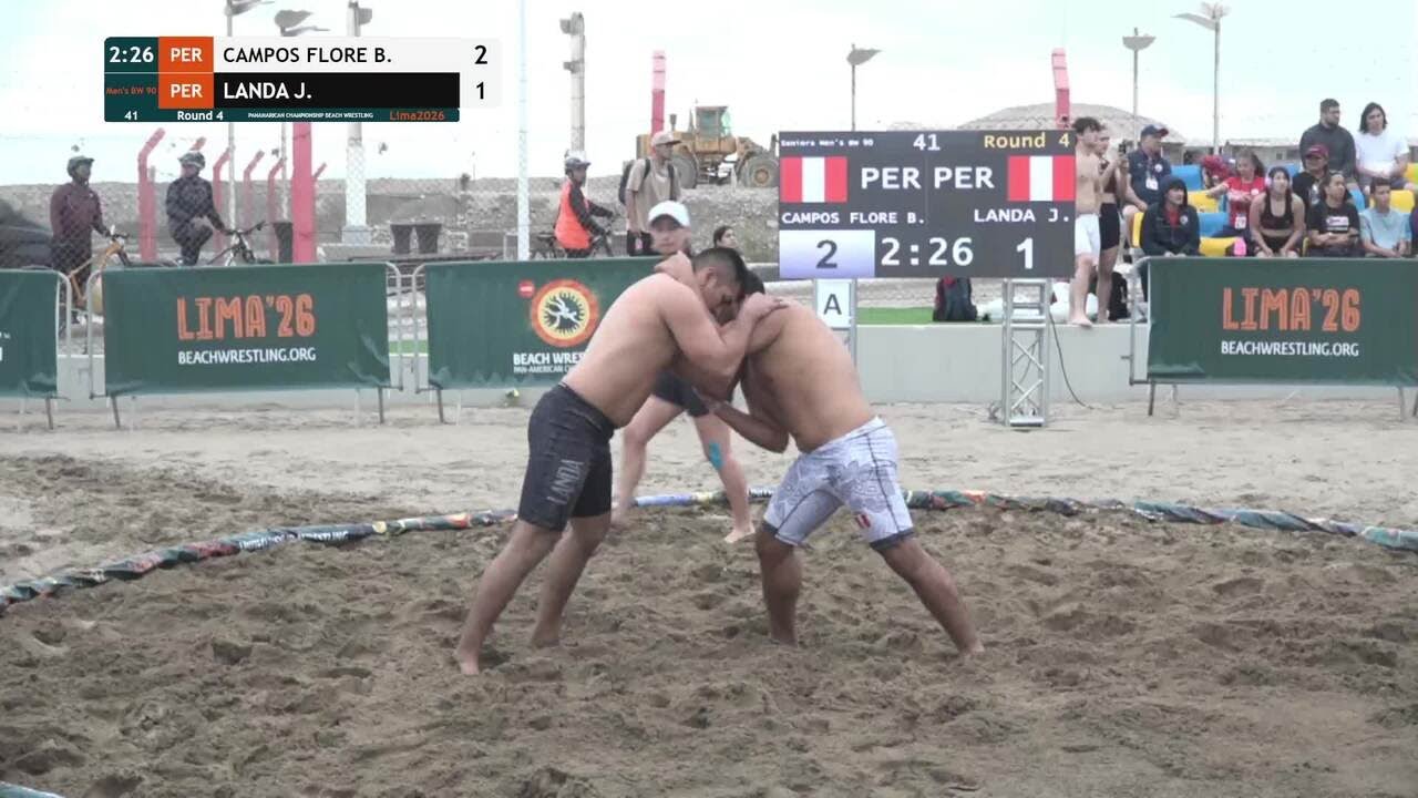 Bryan Smith Valentino CAMPOS FLORES (PER) vs. Jesus Augusto LANDA CESPEDES (PER) • Round 4 • Men's B