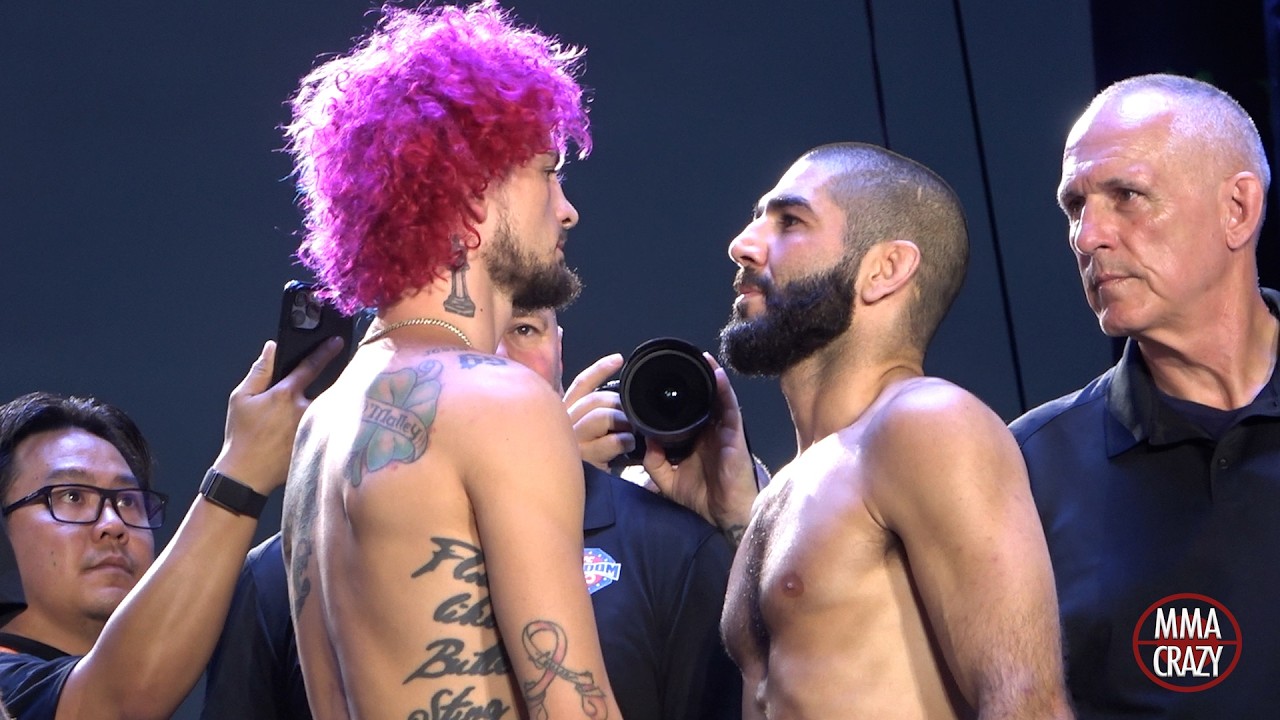 UFC Freedom 250: Sean O'Malley vs. Aiemann Zahabi weigh in Face off