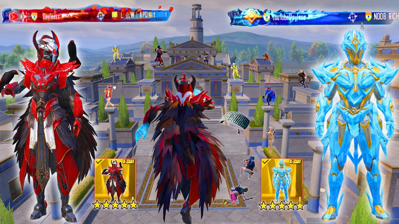 wow😈 NEW BEST DUO X-SUIT GAMEPLAY🔥BLOOD RAVEN + GLACIER SAMSUNG,A7,A8,J5,J6,J7,J2,J3,XS,A3,A4,A5,A6