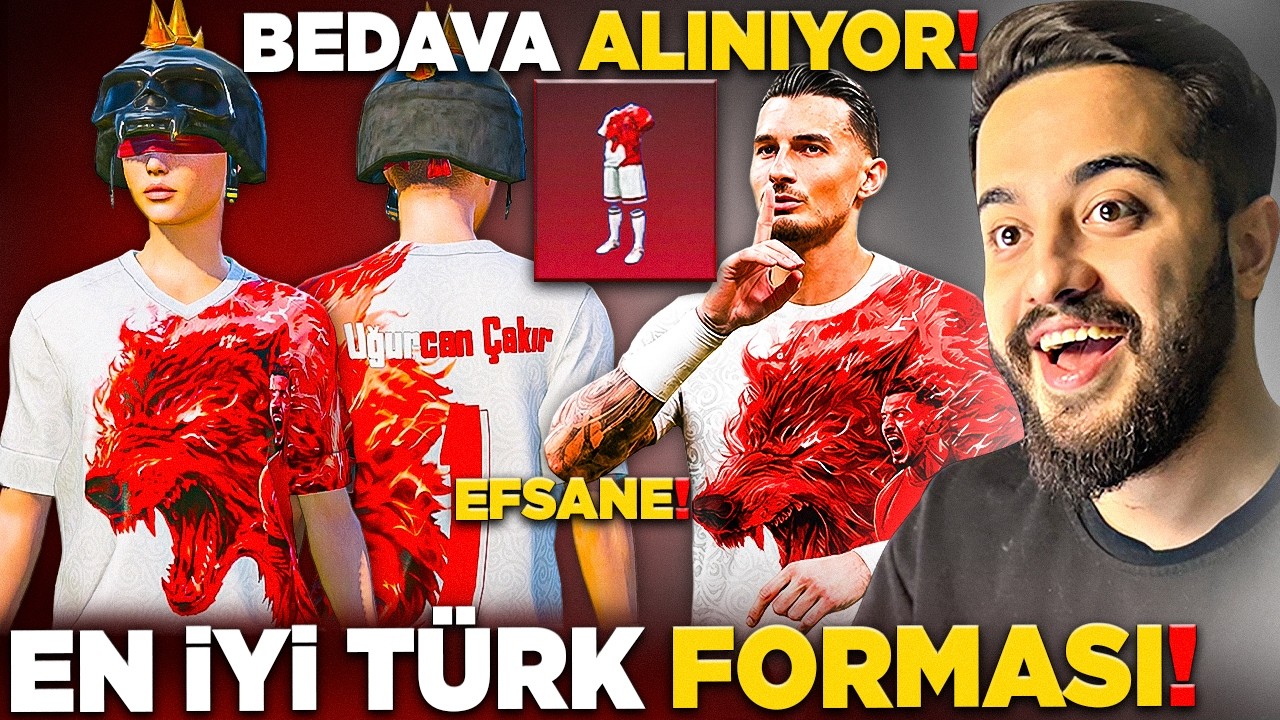 OHA! OYUNA ÜCRETSİZ UĞURCAN ÇAKIR TÜRKİYE FORMASI GELDİ! MUHTEŞEM! PUBG Mobile