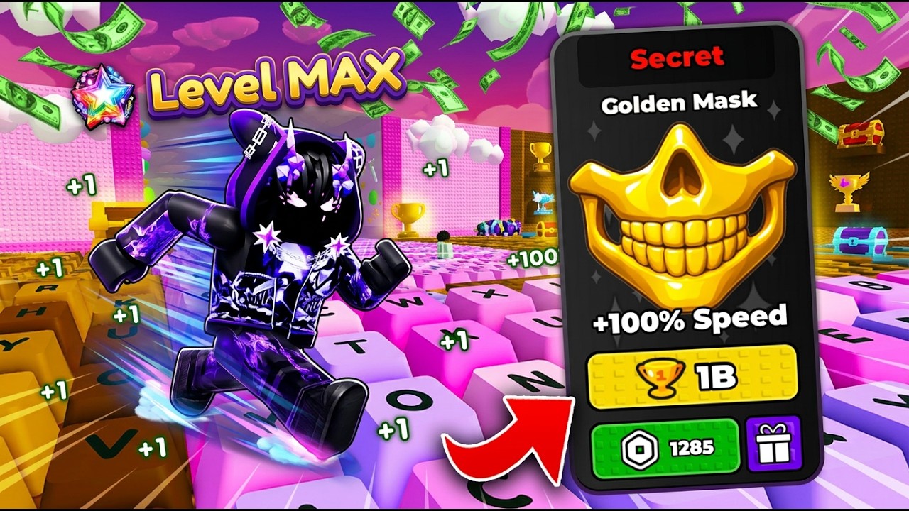 Starting Over as NOOB with OP SECRET in +1 Speed Keyboard Escape! (Roblox)