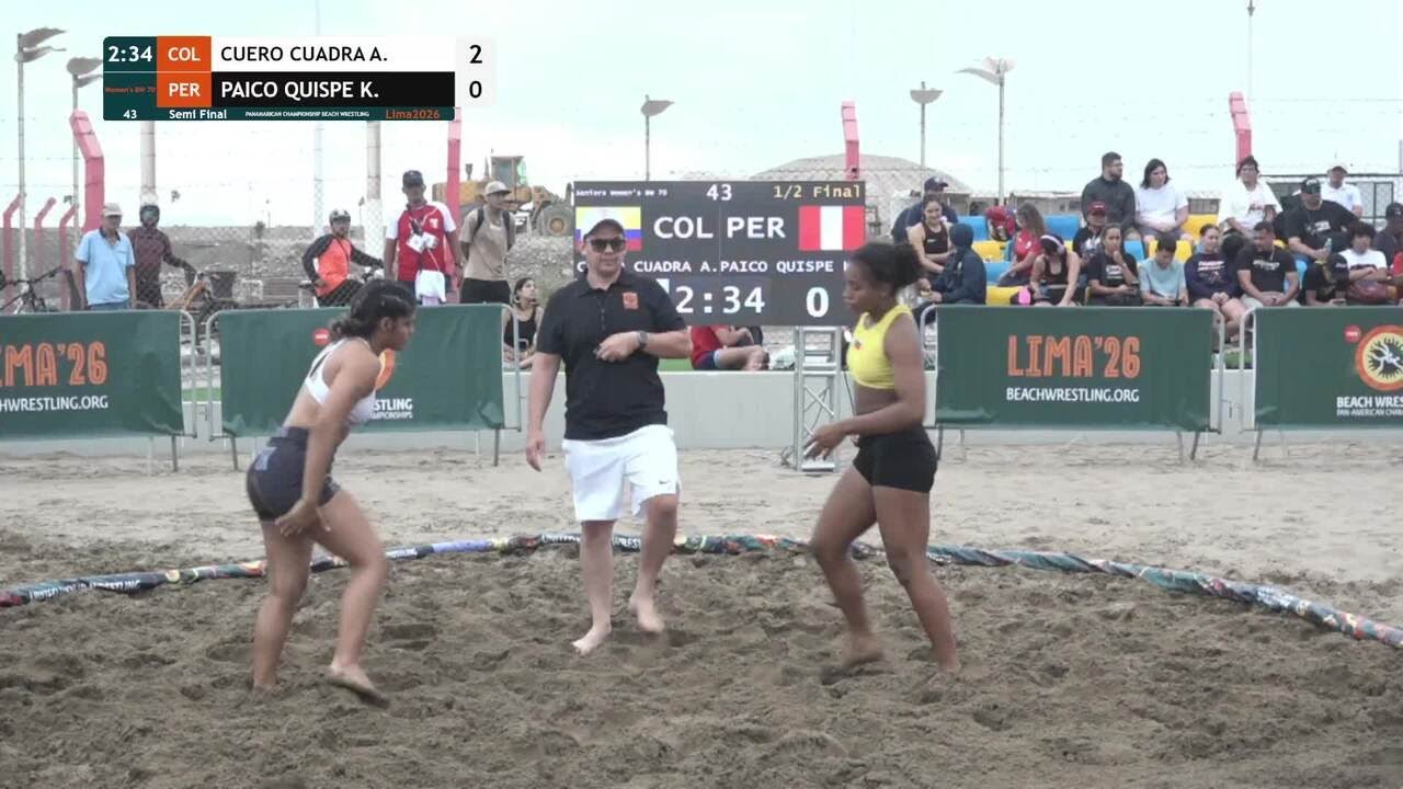 Alexa Michel CUERO CUADRADO (COL) vs. Karla Zamira PAICO QUISPE (PER) • Semi Final • Women's BW 70Kg